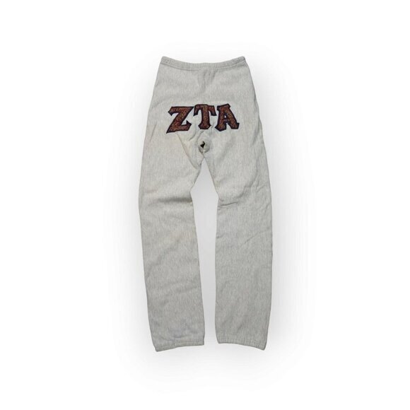 Vintage Champion Reverse Weave Warmup Sweatpants Fraternity‎ ZTA Mens Medium - Picture 1 of 15